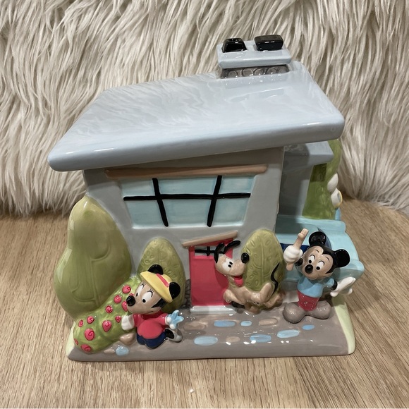 Disney large Mickey and Minnie House Cookie Jar rare